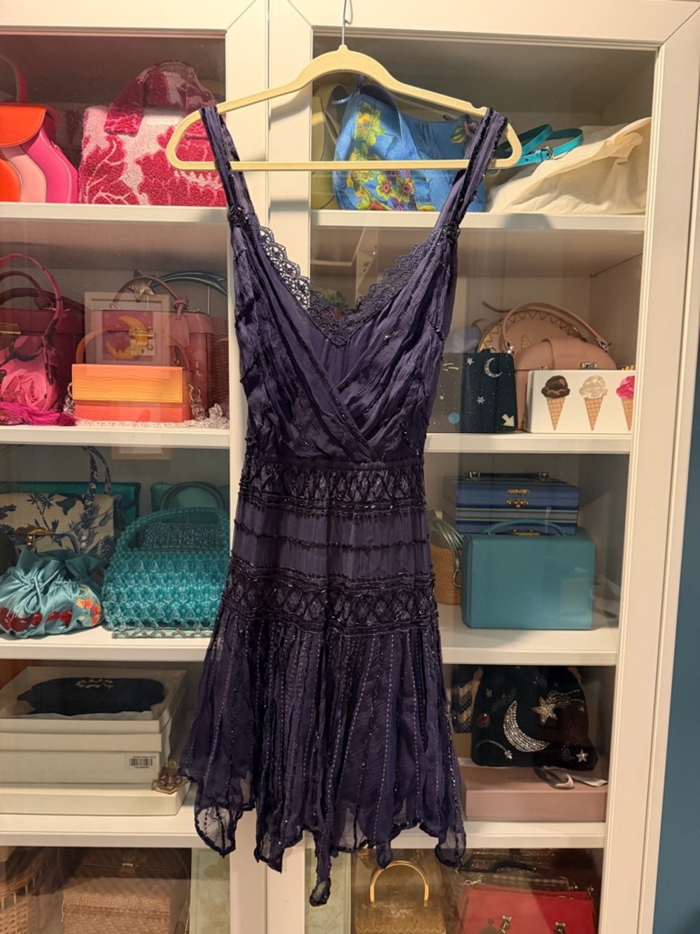 Free People beaded flapper 1920s style mini dress NWOT